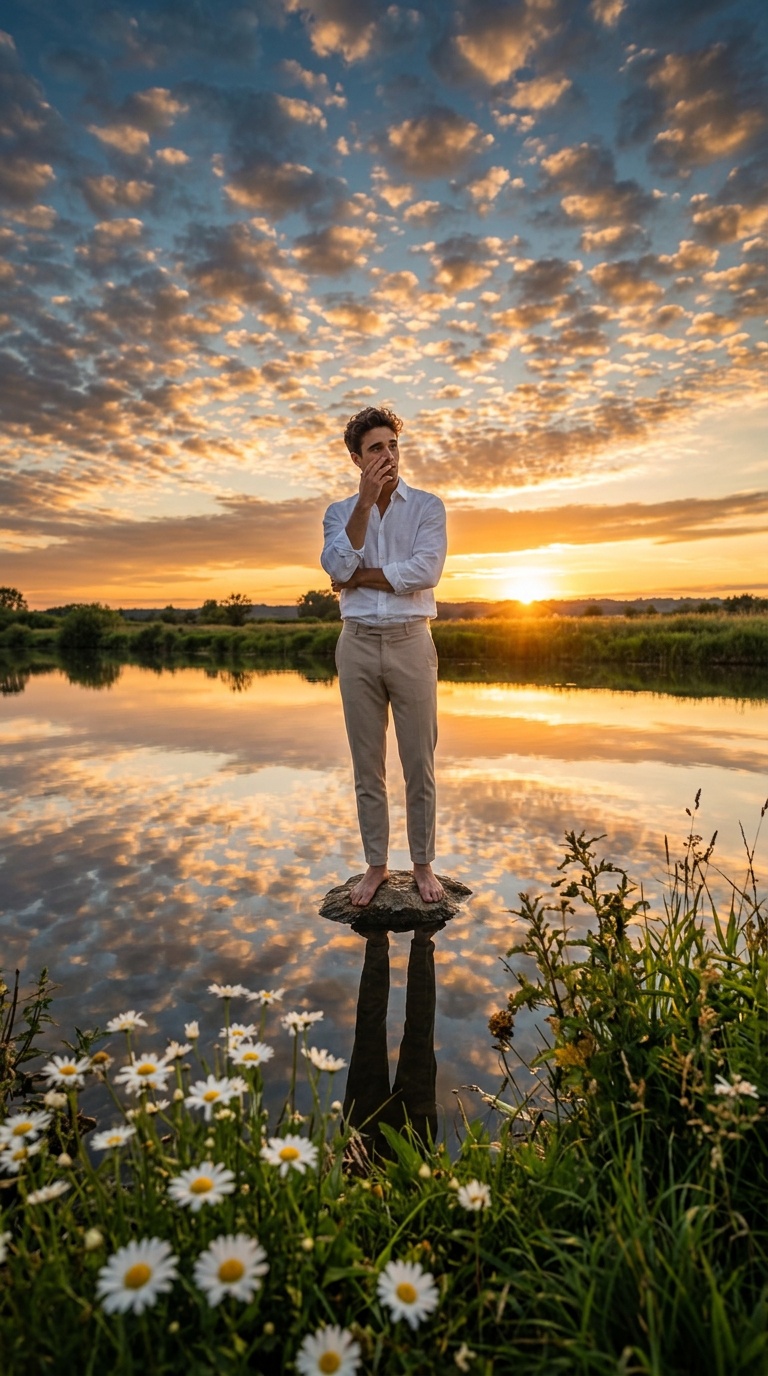 Mirror River Sunset